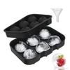 Large Ice Cube Trays Silicone Ice Cube Molds for Freezer with Lid Reusable Whiskey Ice Mold Ball Diamond Ice Mold