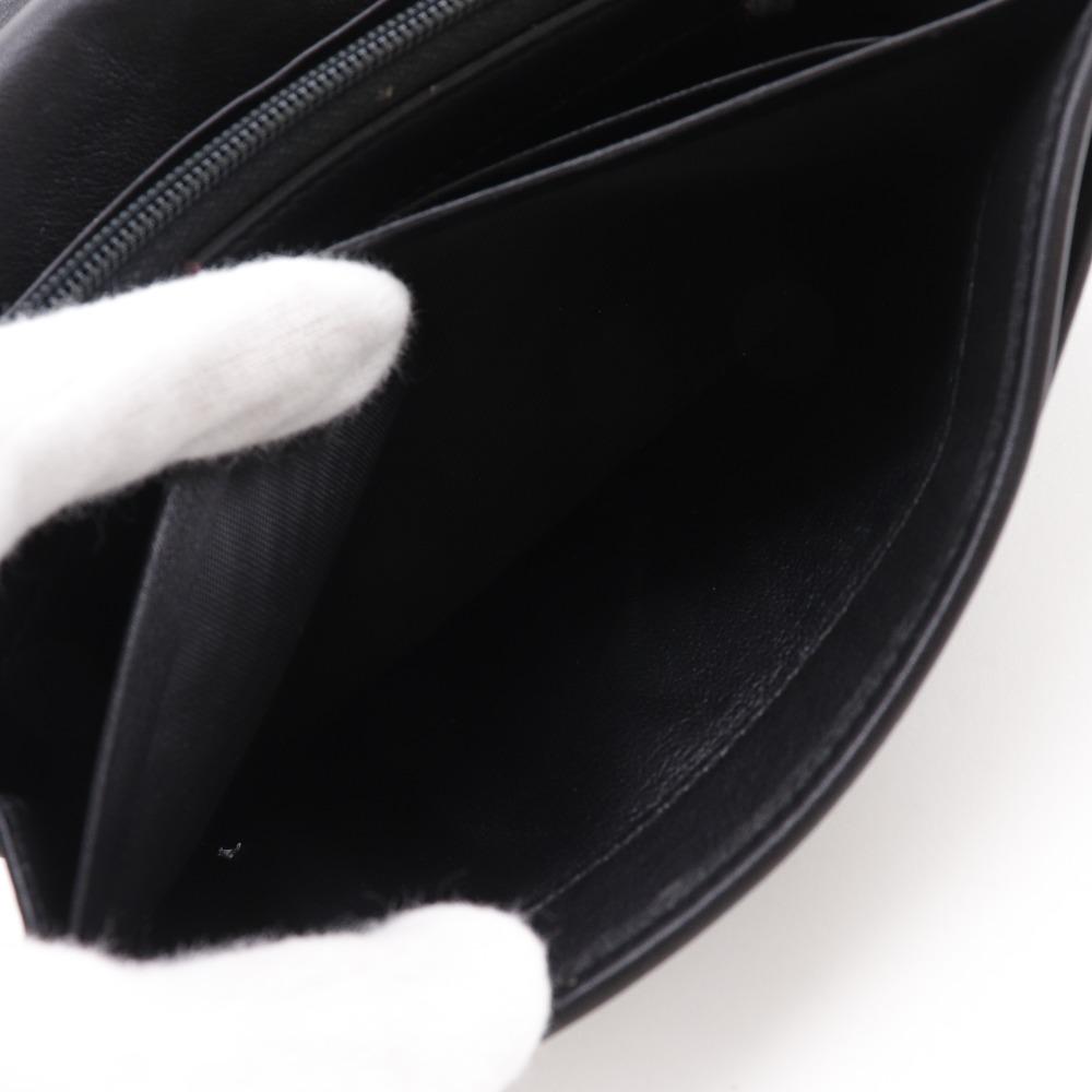 GUCCI Interlocking G Purse 282434 black Sima leather Women Used