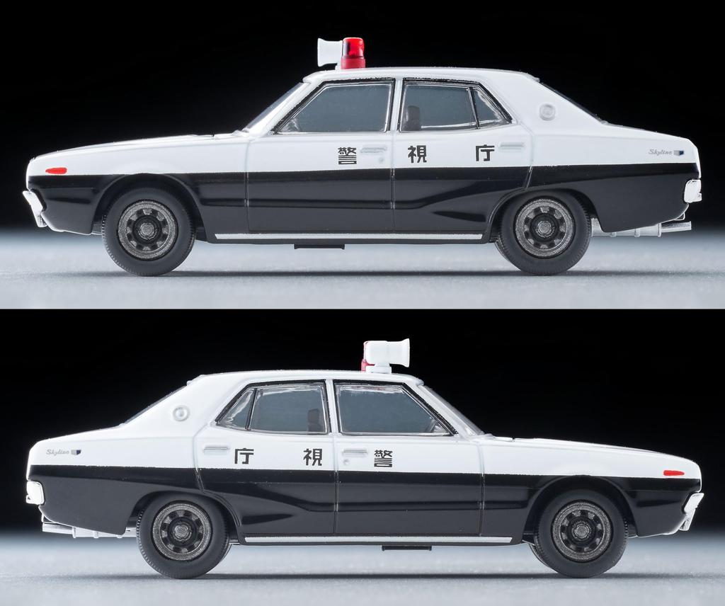 Tomica Limited Vintage Neo LV-N315a Nissan Skyline 2000GT Patruljebil Metropolitan Police Department 76 Års Ferdigprodukt
