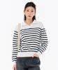 CHASECULT Women'S Striped Collar Sweater-Farg5263B0A