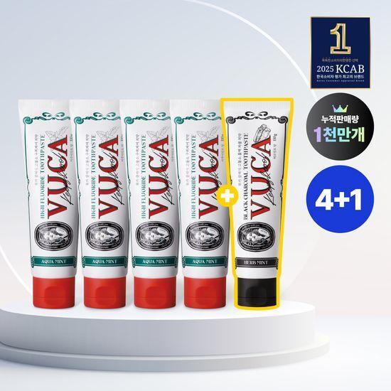 VUCA Classic Premium Bad Breath Care 4-pack (2 Types) + 1 Additional 110g Bad Breath Care