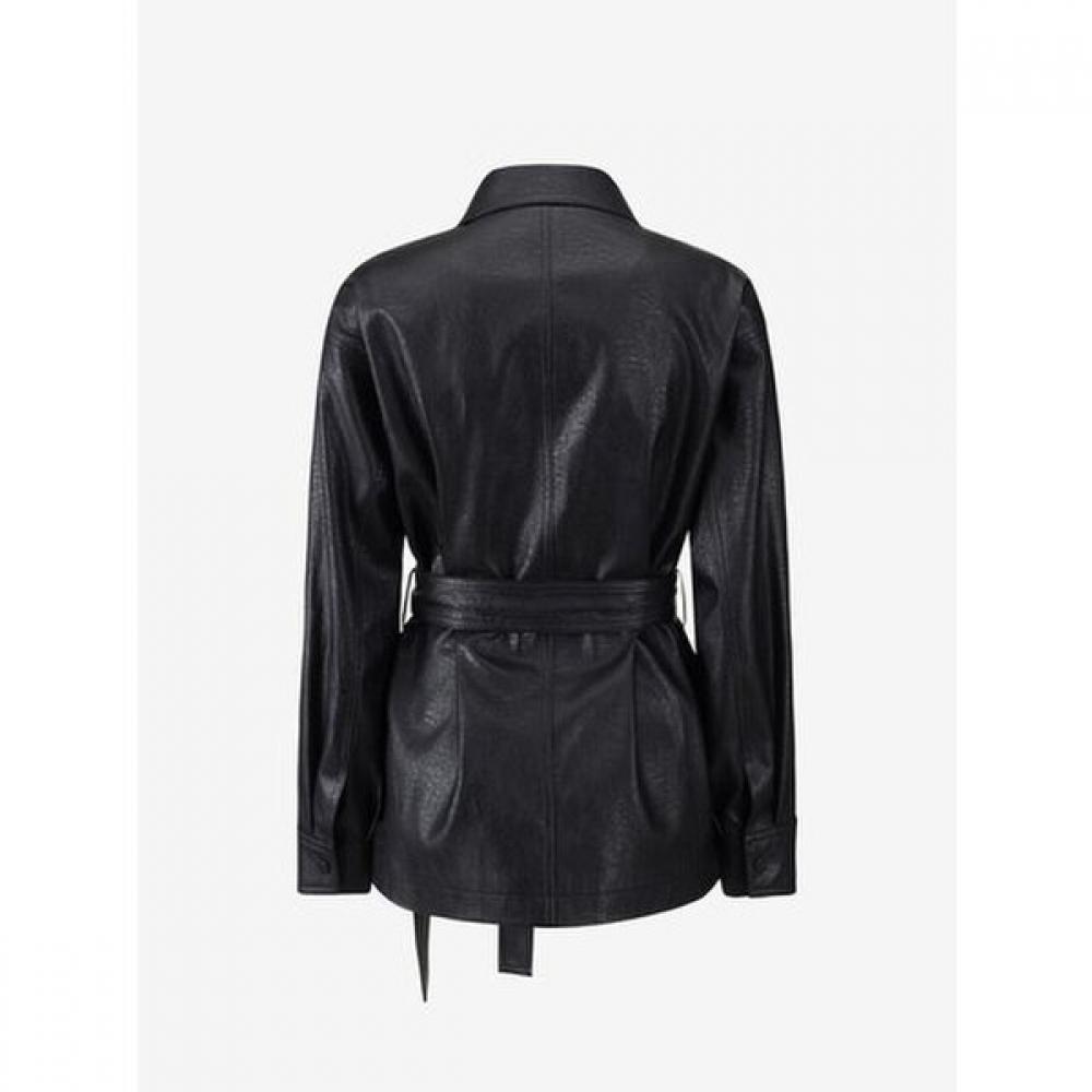 Cc Collect. Belted Leather Jacket C263psf151