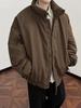 Lazy Japanese-American Retro Velvet Stand Collar Cotton Jacket - Unisex Winter Workwear