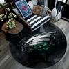 Philadelphia Eagles Round Area Rug,Carpet Rug for Living Room Bedroom Sofa Playroom Decor,Non-slip Floor Mat