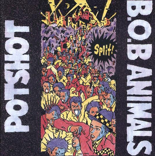 

CD POTSHOT / B.O.B ANIMALS - Split TV006 TV-FREAK Record 1997 Japan Rock Used