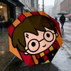 Harry Potter 8 Ribs 3Fold Black Glue Uv Protection Umbrella Sun Protection Rainproof Compact Folding Umbrella For Travel Daily Use C923699