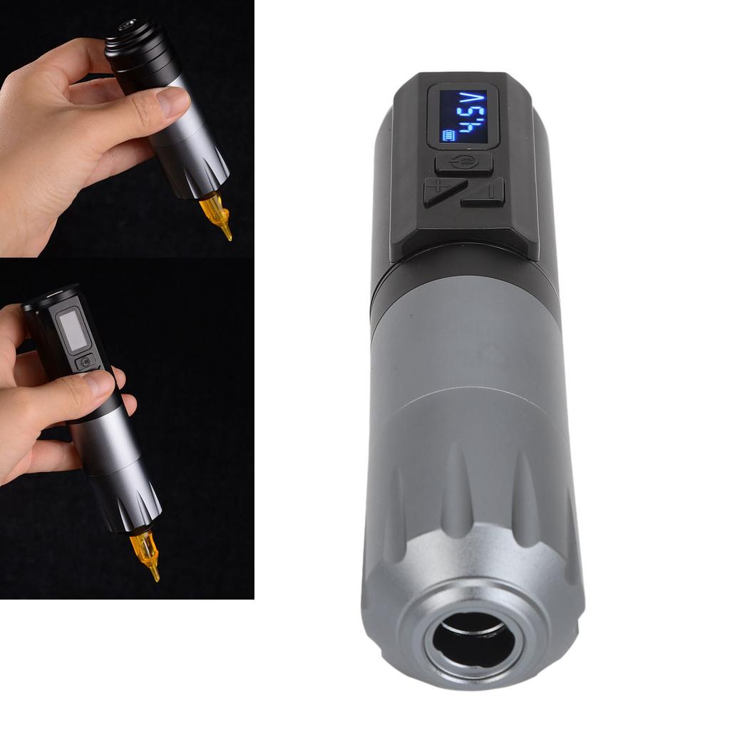 1800mAh Wireless Rotary Tattoo Pen Kit OLED 3.5mm Stroke Fast Charging 2 In 1 Cartridge Tattoo Machi