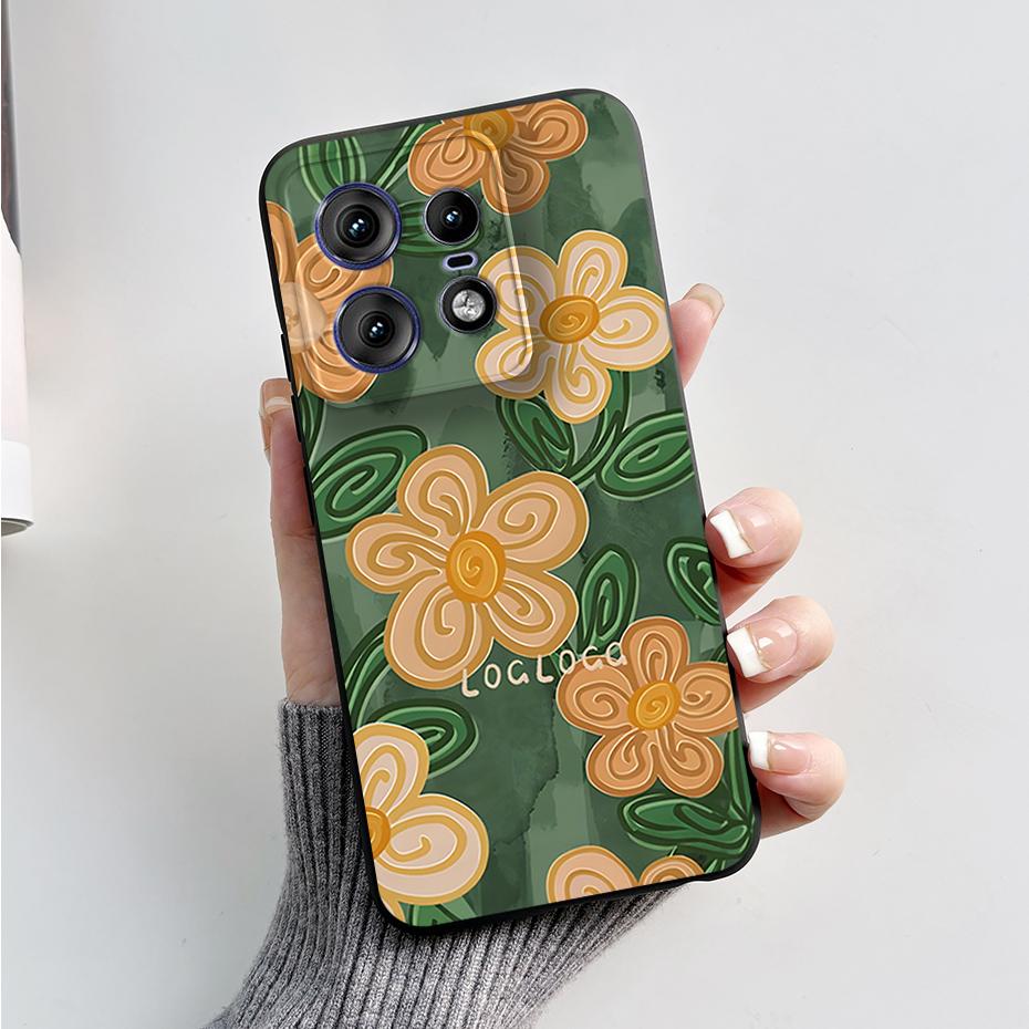 For Motorola Edge 50 Pro Ultra Fusion Case Stylish Pattern Soft Silicone Back Cover for Moto Edge 50 Pro Ultra Fusion Capa Funda