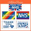 Bandera Duradera de Poliéster Gracias NHS con Ojales de Latón 3x5 Pies