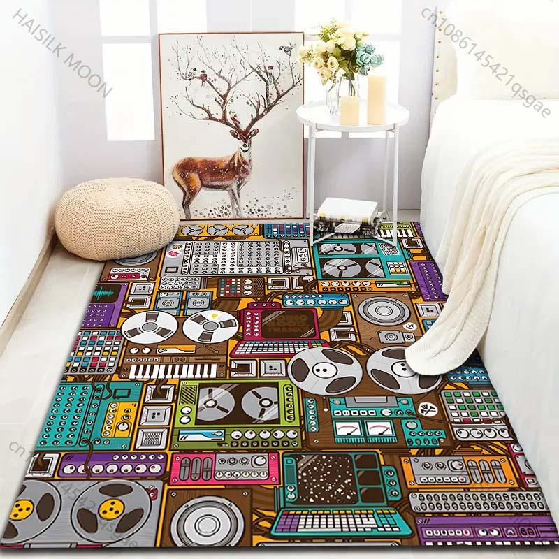Player Film Recorder Printing Carpet for Bedroom Living Room Bedside Sofa Floor Mat Modern Home Decor Area Rug Machine Wash