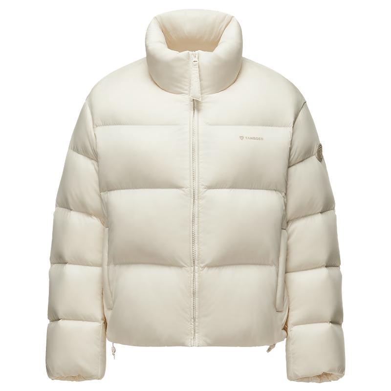 Tanboer Women's Stand Collar Short Puffer Down Jacket