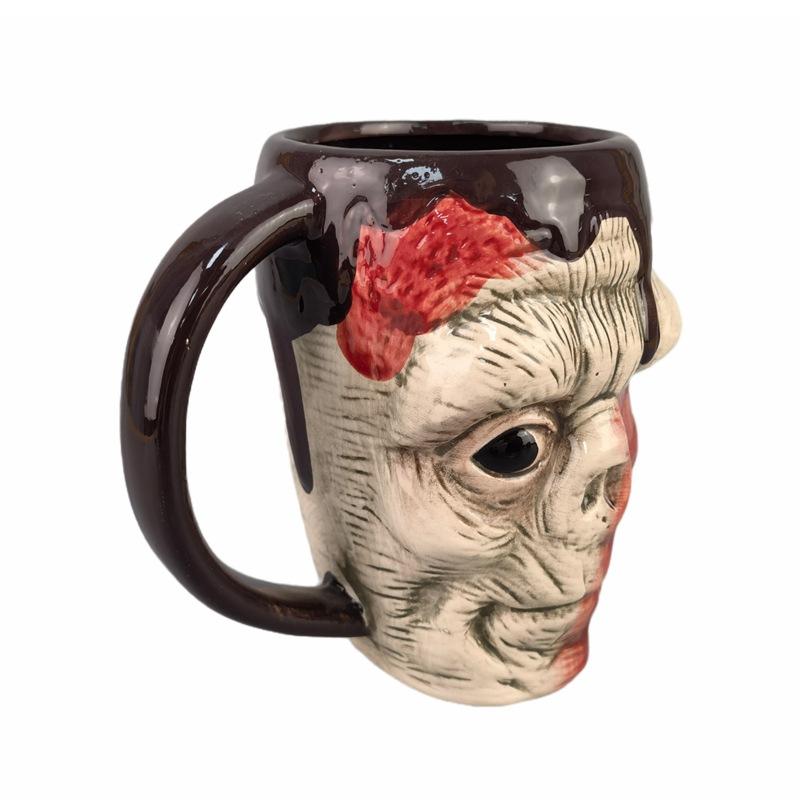 Wjg Pretty B Ceramic Skull Cup Halloween Ghost Ghost Festival Bone Cup Coffee Cup Shaped Mug Creative