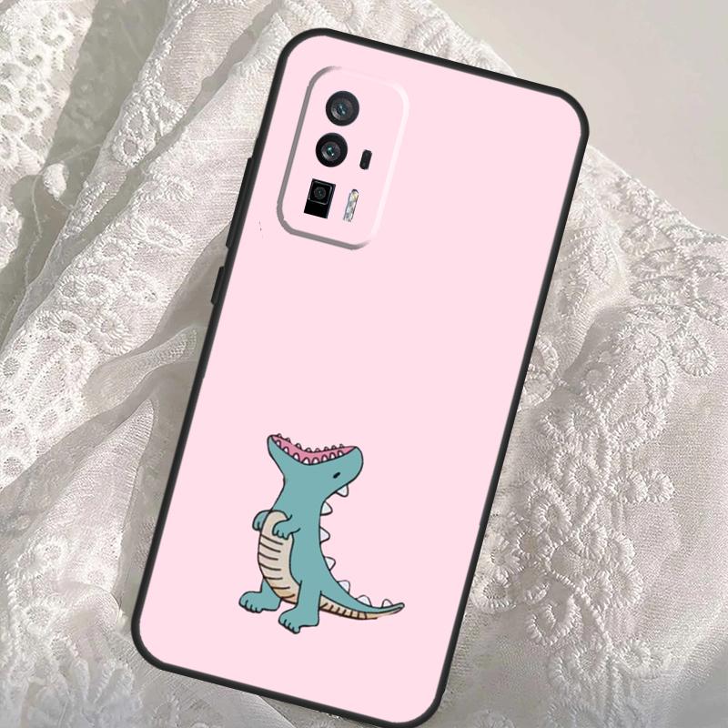 Cartoon Dinosaur Case For Xiaomi 14T 11T 12T 13T Pro 13 14 Ultra POCO X6 Pro M6 X3 X5 M5s F3 F5 F6 Cover