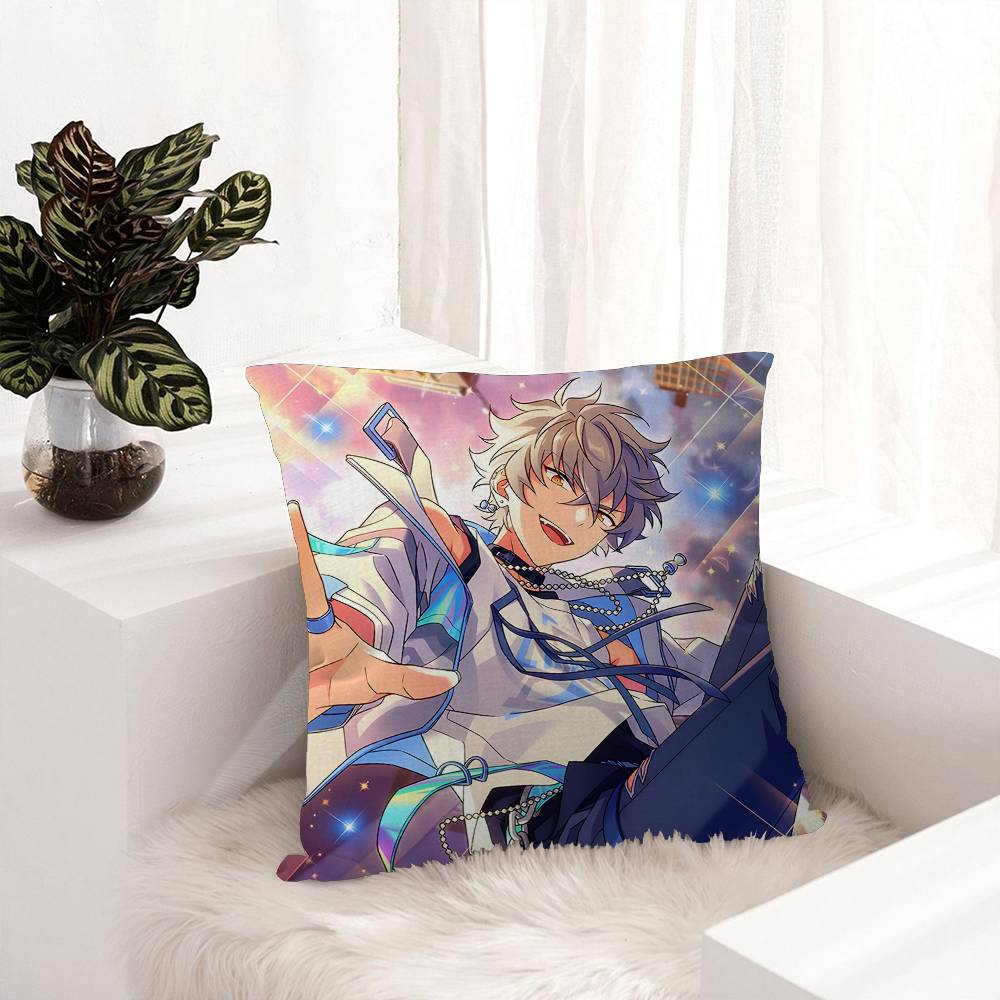 Anime Game Ensemble Stars Lucky Dragon Pillow Cover Sofa Cushion Cover Home Room Decoration Children Gift