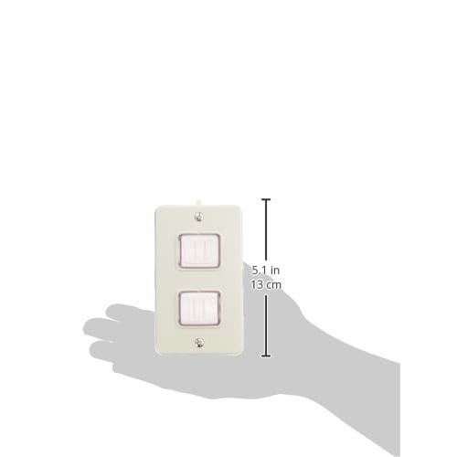 Panasonic Rainproof Embedded Switch Plate for 2 with Mounting Frame WN7942
