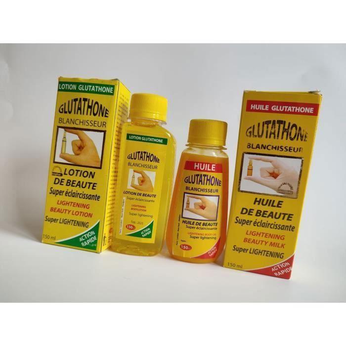 Lotion Et Huile Éclaircissante - KUNCHIDIITA - Glutathione - 150 Ml - Sans Parabène - Mixte