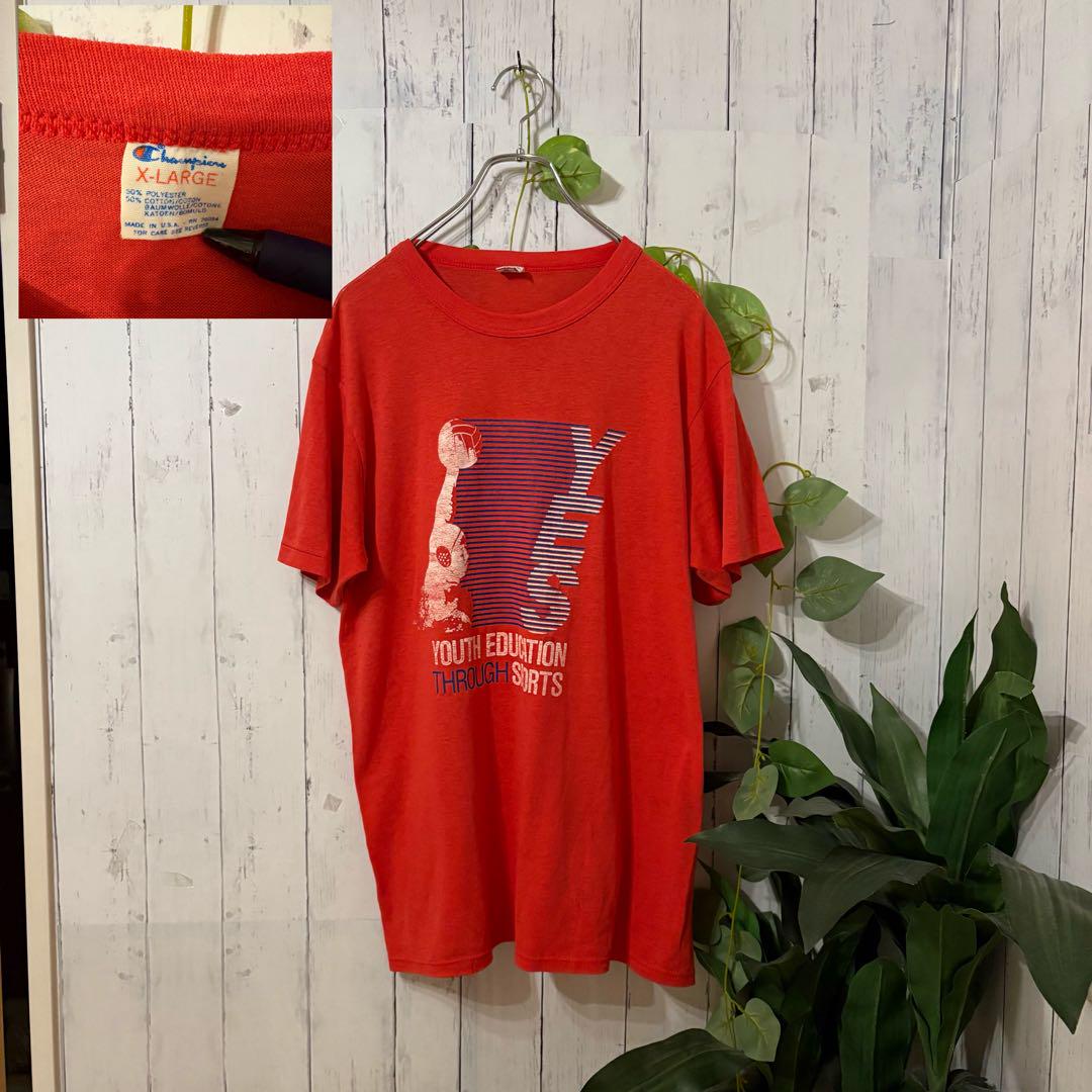

[USED] Rare color Champion Trico Tag T-shirt, Made in USA, 80s, Size XL