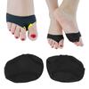 Forefoot Shoe Inserts Fabric Foot Metatarsal Pads Massage Cushion for Foot Black