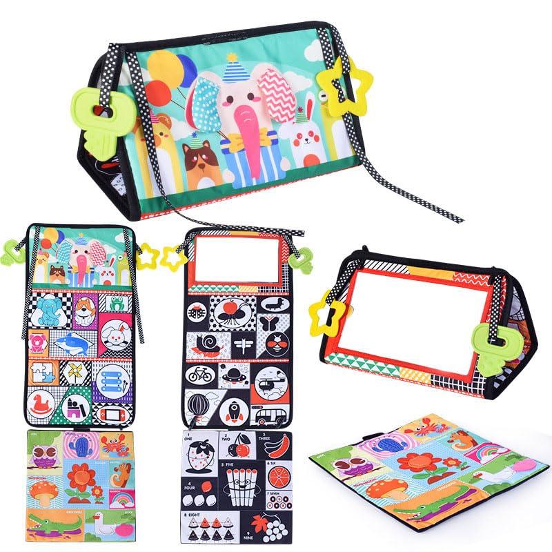 

Детское волшебное зеркало игрушка тканевая книга подвеска на спинку сиденья автомобиля складная черно-белая тканевая книга для детей раннее развитие развивающие игрушки тренировка для малышей