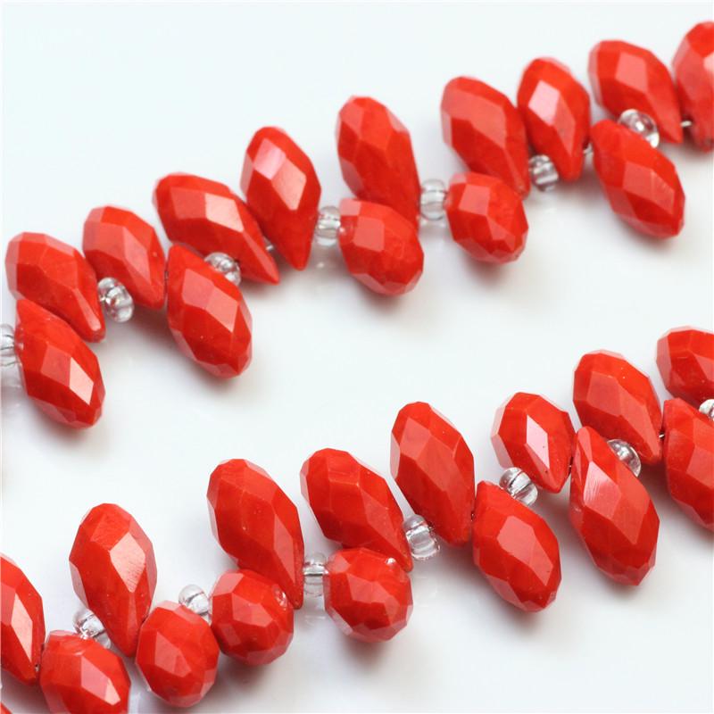 Crystal Glass Teardrop Beads 6x12MM Horizontal Hole for Handmade Jewelry DIY.