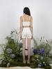 MEENDERI Basic Pattern Short Pants - White