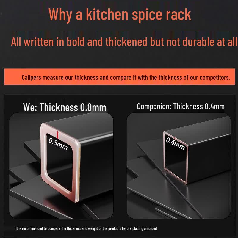 Countertop Kitchen Spice Rack Organizer