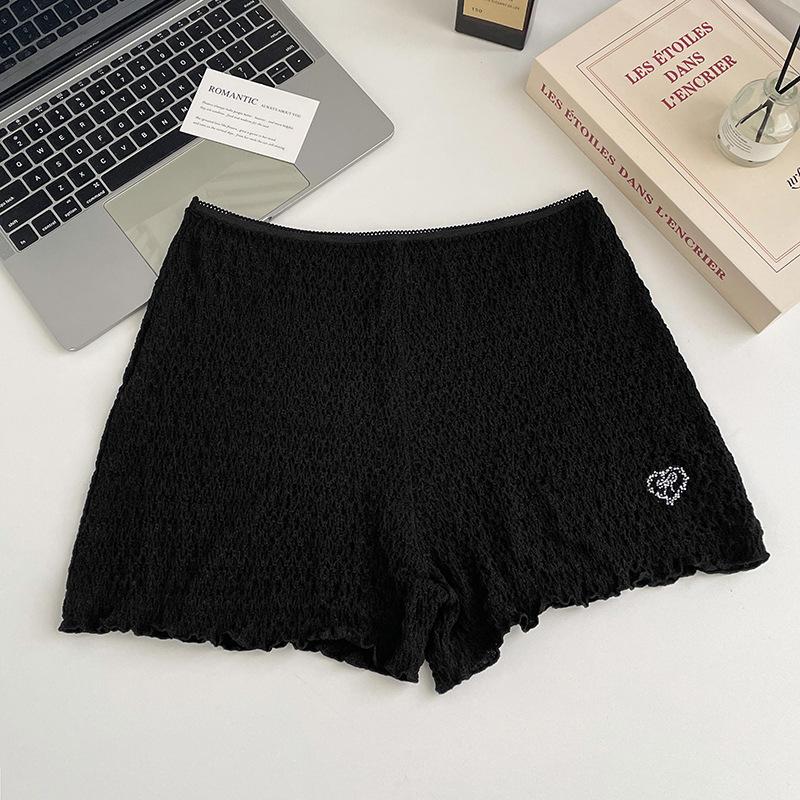 

Women Summer Thin Simple Pleated Breathable Tight Comfortable Skin Friendly Anti Wear Leggings One size чёрный