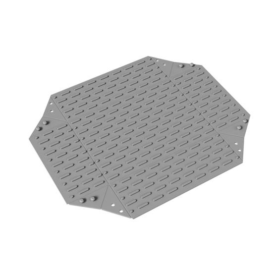 Folding Drain Mat Silicone Heat-Resistant Large Capacity Kitchen Countertop Sink Mat Easy to Clean Non-Slip Pet Food Mat серый 1000₽