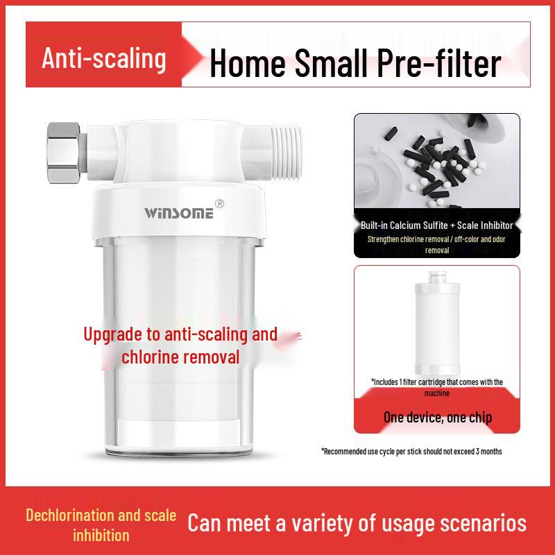 Water Filter for Heaters, Washers, Faucets, and Showers