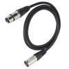 1m/3.3ft Microphone Cable 3Pin XLR Male to 3Pin XLR Female Male to Female Cable  for Speakers