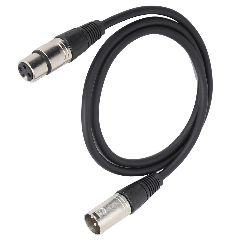 1m/3.3ft Microphone Cable 3Pin XLR Male to 3Pin XLR Female Male to Female Cable  for Speakers