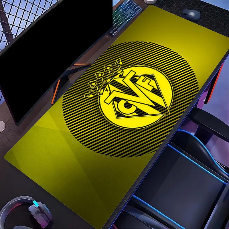 Villarreal Club de Fútbol Print Cushion Non-slip Laptop Tablet Big Mousepad XXL Mat Mini PC Playmat With Lock edge