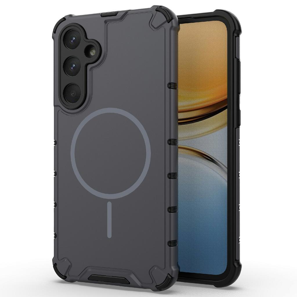 Pro Samsung Galaxy A55 5G Magnetický kryt Odvod tepla Nárazuvzdorný Zadní kryt telefonu TPU + PC