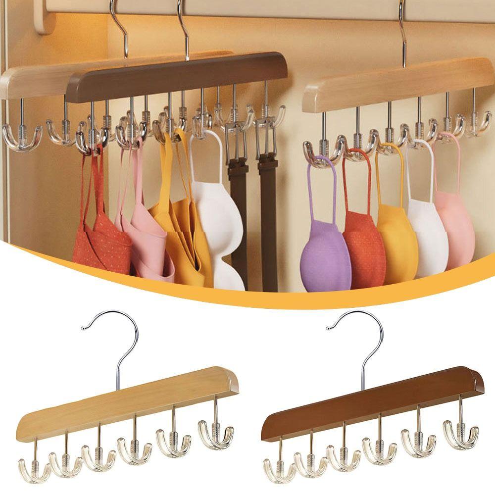 

1Pc Wide Shoulders Clothes Hanger Durable Clothing Storage Wooden Clothes Hanger Closet Wardrobe Brown