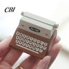 Water-based Paint Wood Holder Retro Wooden Typewriter Memo Clip, Vintage Desk Place Card Holder, for Decorative Message Photo Picture Stand