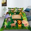Cartoon Animal Digital Printing Bedding Two Three Piece Set Polyester