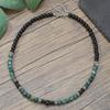 Emperor Stone Beaded Men's Collarbone Necklace: Stylish European & American Hip Hop Abacus Bead Chain