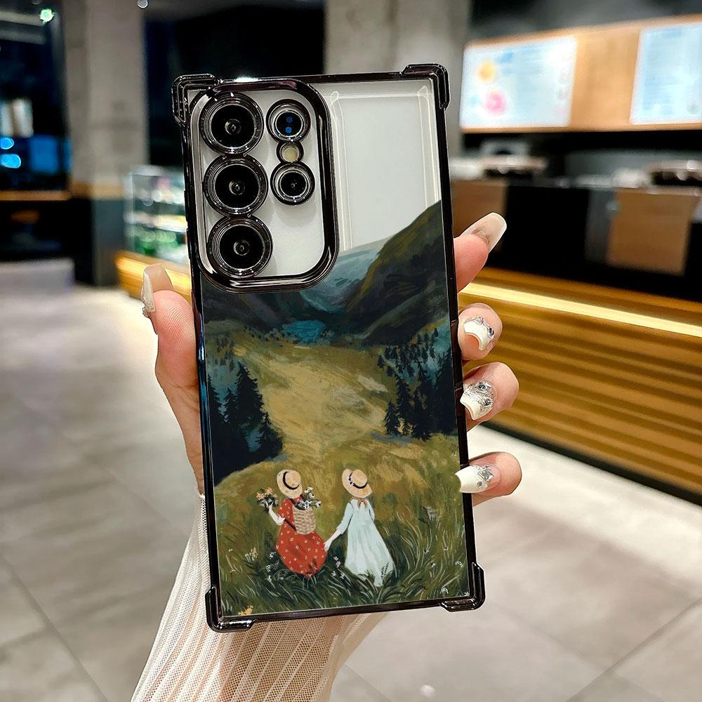 Scenery Painted Lake Forest Coque For Galaxy S26 Ultra Phone Case For Samsung S26 S25 S24 S23 S21 Ultra S20 FE S25 Plus 5G Cover