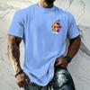 Men's Retro Hawaiian Texture Print Short Sleeve T Shirt Loose Fit Casual Summer Daily Wear Top Soft Fabric Breathable Design