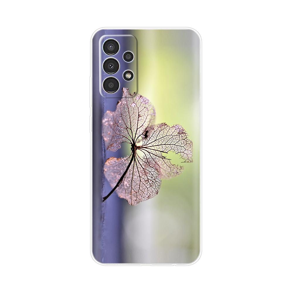 For Samsung Galaxy A52 Case A52S A72 A32 Cover Cute Flower Clear Soft Phone Back Cover For Samsung A 72 32 52 Fundas Transparent