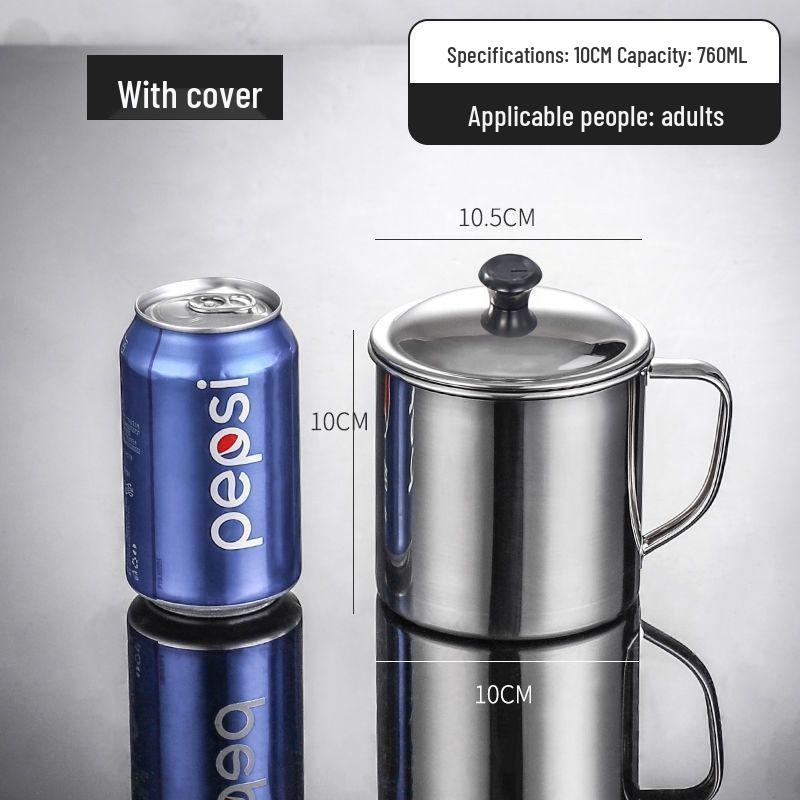 Dětský nerezový hrnek na vodu s víčkem – Malý, odolný, ideální pro studenty a předškoláky.