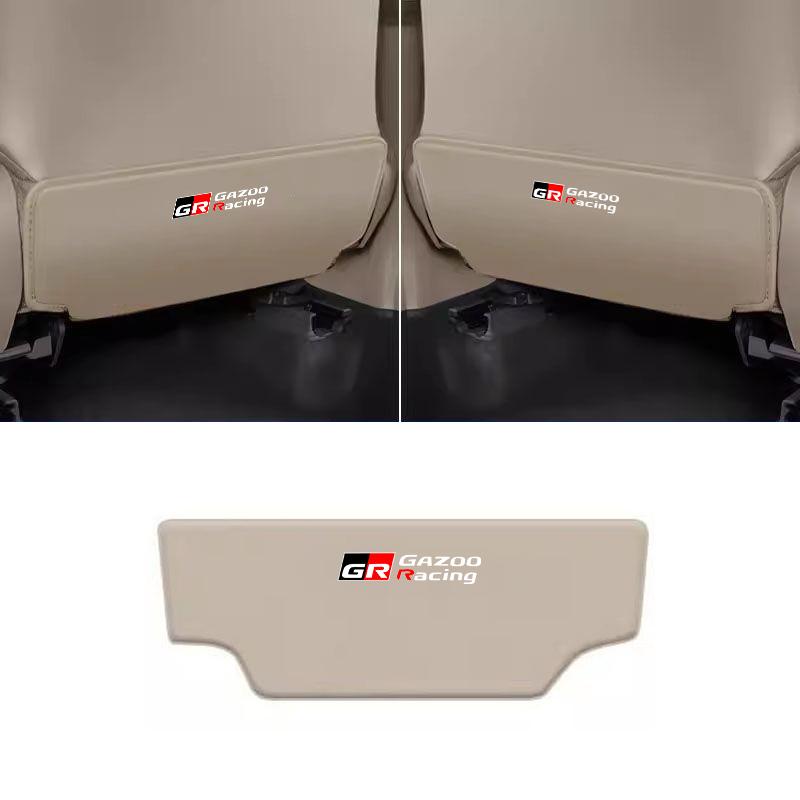 1pcs Car Seat Back Anti Kick Pad Mats Cover For Toyota GR GAZOO RACING Sport Corolla Yaris RAV CHR Camry Auris Auto Accessories