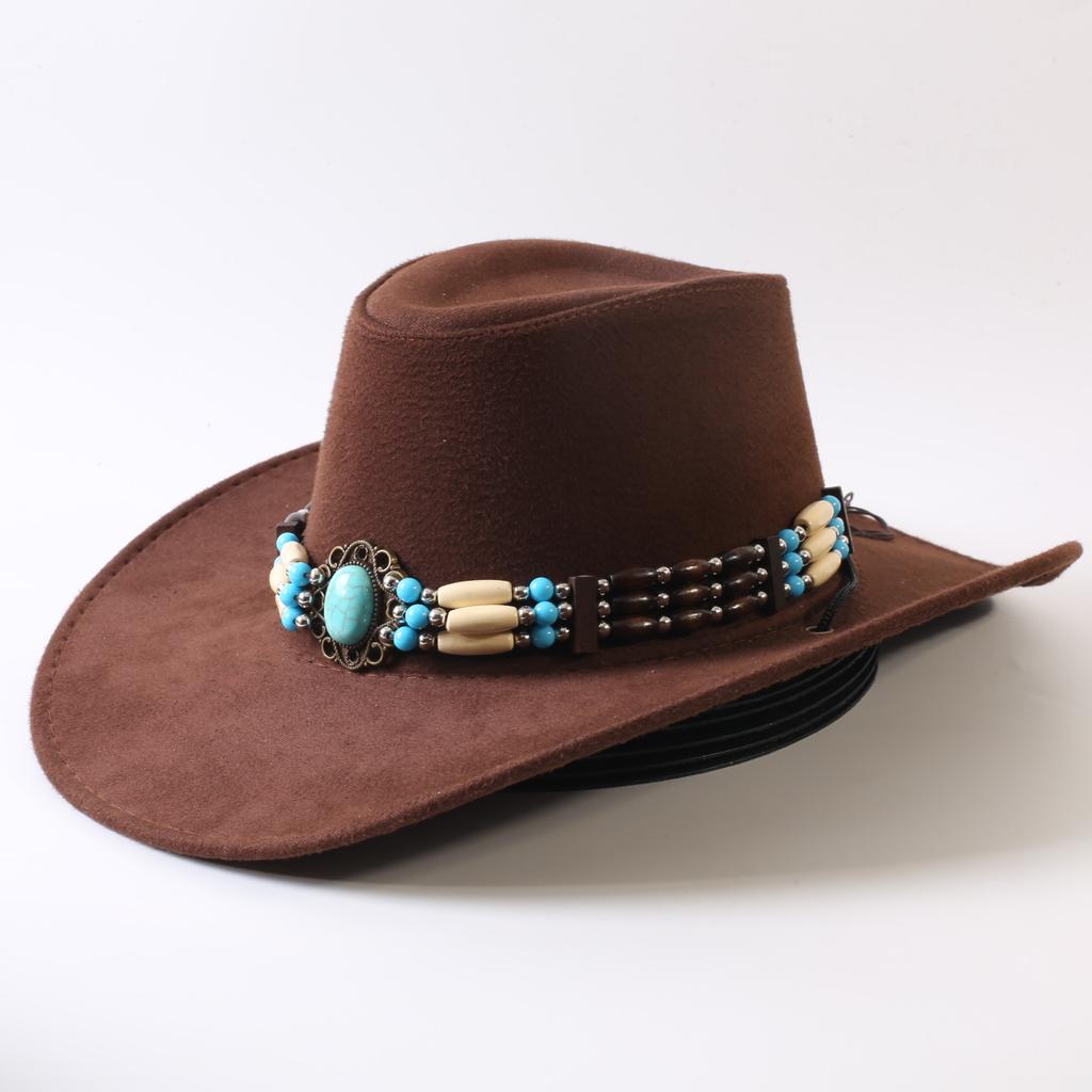 Popular European and American Classic Big-brimmed Western Cowboy Hat Men's and Women's Outdoor Fashion Anti-sun Cowboy Hat Jazz Hat