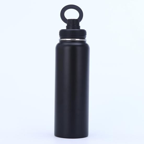 Insulated Water Bottle with Magnet Phone Holder Stand Leak-Proof Stainless Steel Kettle Double Vacuum Insulation Water Bottle for Gym