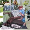 Avventure di Tintin Cartone Animato Morbida Coperta di Peluche, Coperta in Flanella Coperta da Divano per Soggiorno Camera da Letto Letto Divano Coperta da Picnic bambini