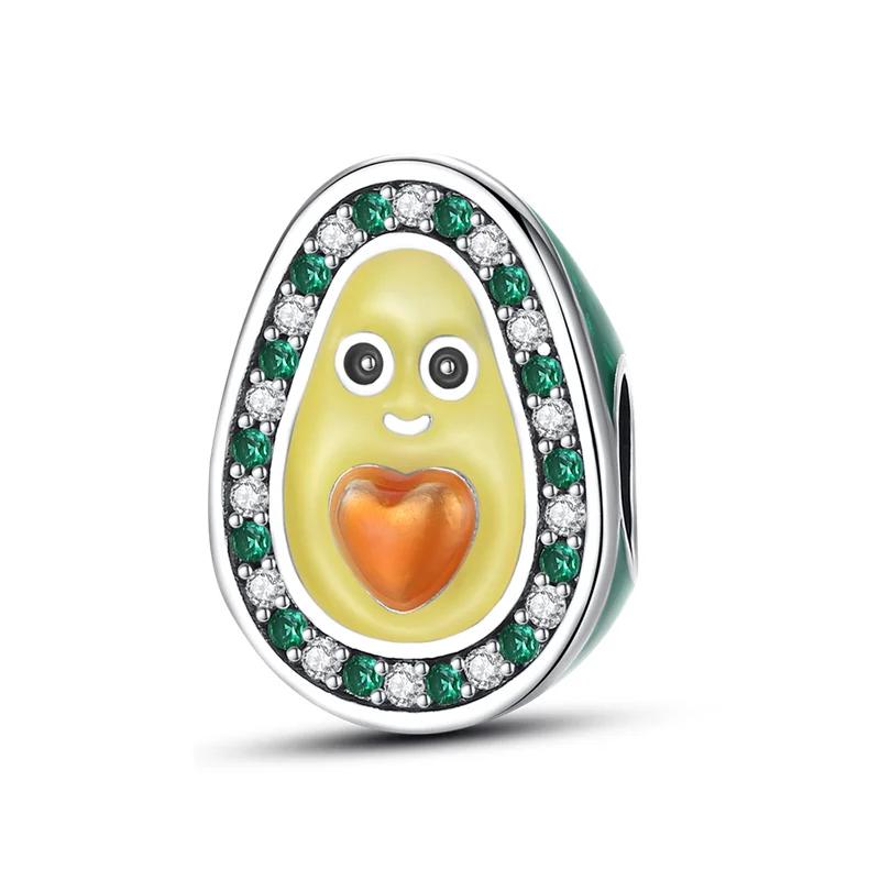 My order plata de ley blueberry avocado charm sunflower beads for original 3mm copper bracelet Do It Yourself gifts women