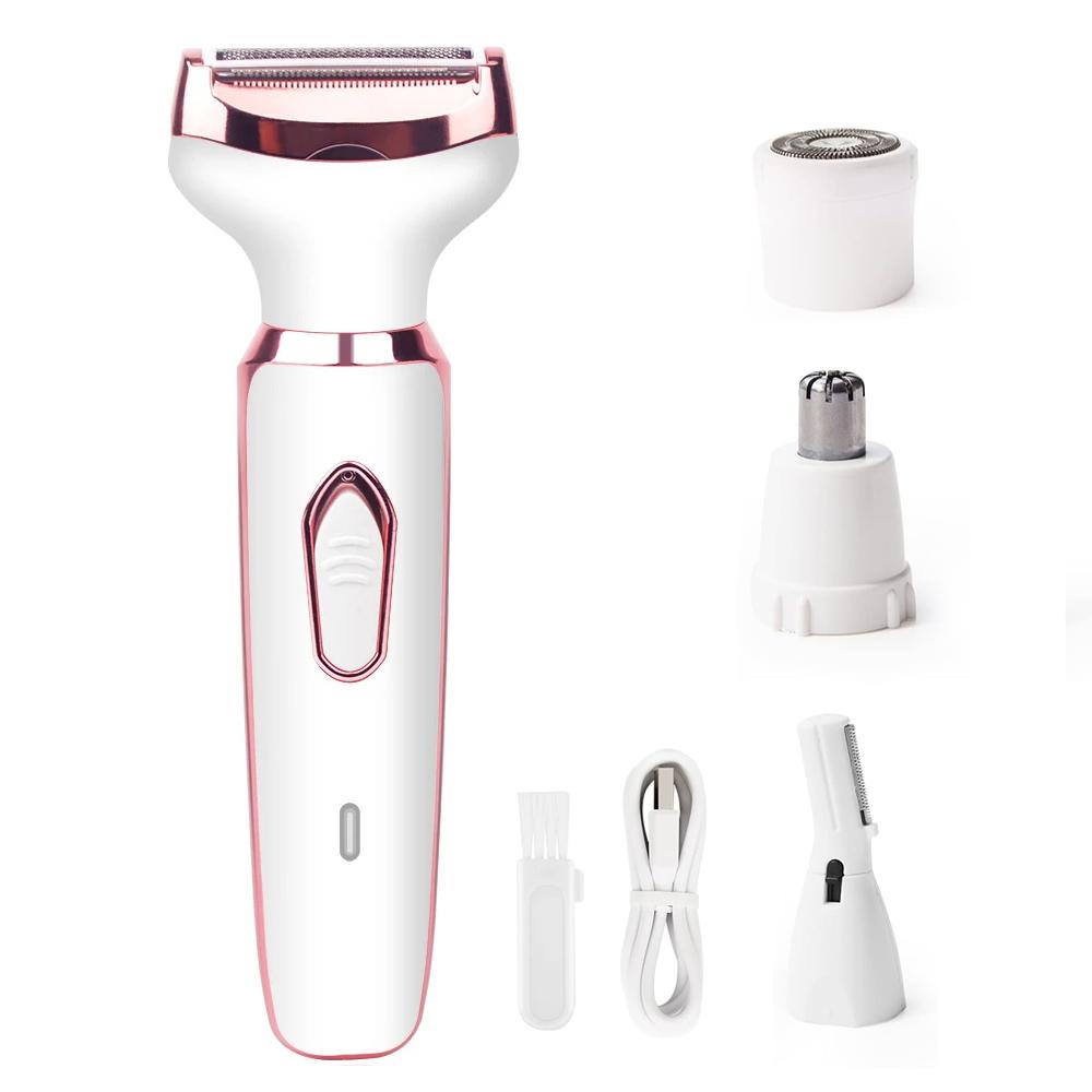 Portable Epilator Tool Electric Razor for Women Body Leg Bikini Hair Trimmer Painless Face Mustache Shaver Underarm Hair Removal