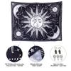 Sun Moon Pattern Background Cloth Wall Tapestry Home Decoration Beach Towels