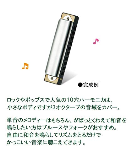 SUZUKI Handmade Instrument Series 10-Hole Harmonica Kit THK-1