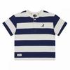 Henry Neck Bold STripe T shirT Navy  asbcrT01230nv 